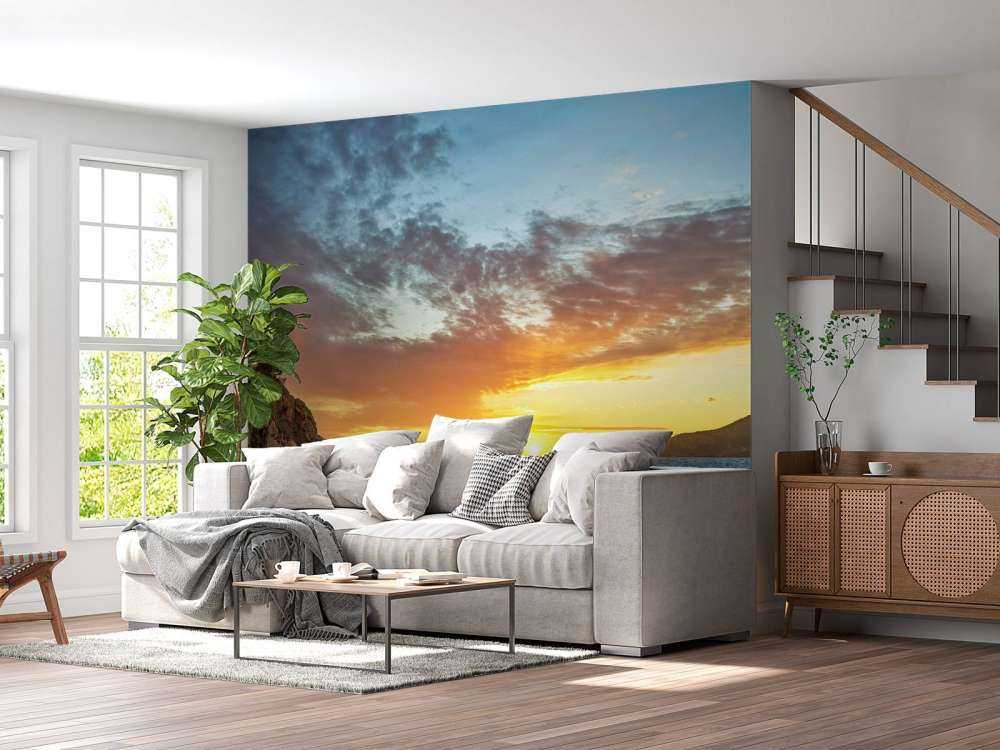 Tramonto su un'isola