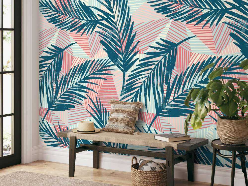 Foglie di palma astratte