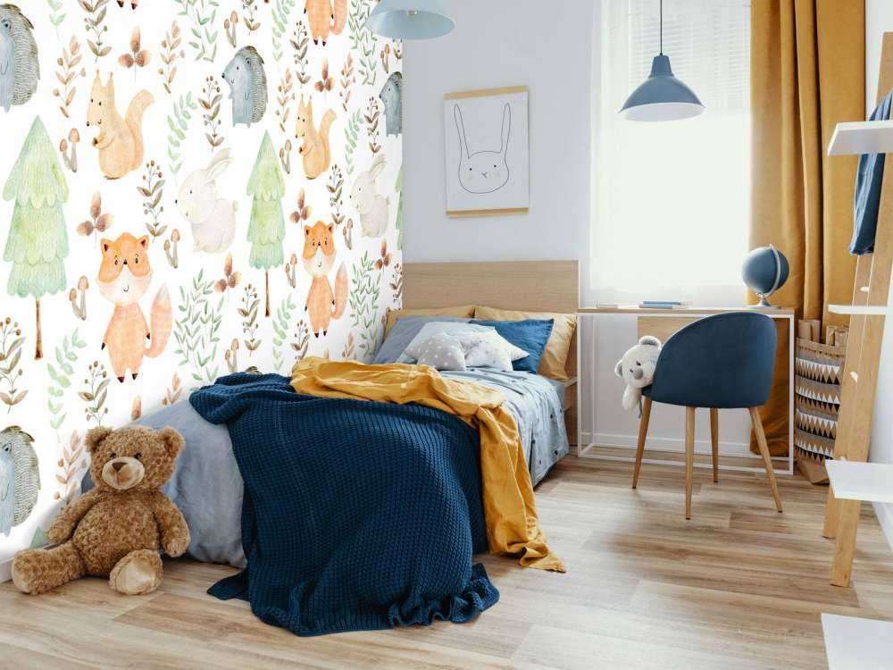 Acquerello animali della foresta