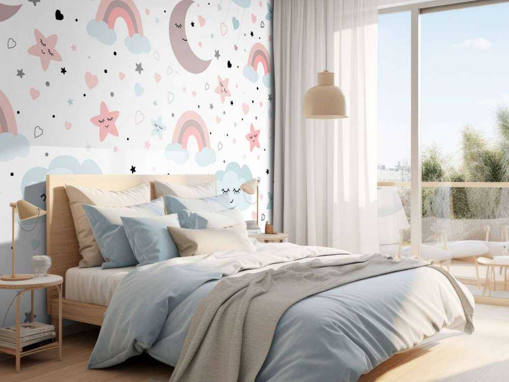 Nuvole, lune e arcobaleni