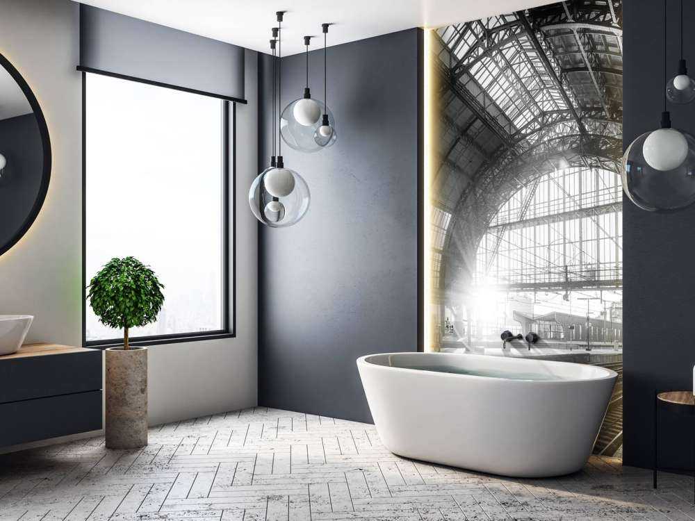 L'alba su una stazione in bianco e nero