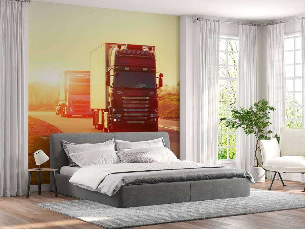 Camion su un'autostrada