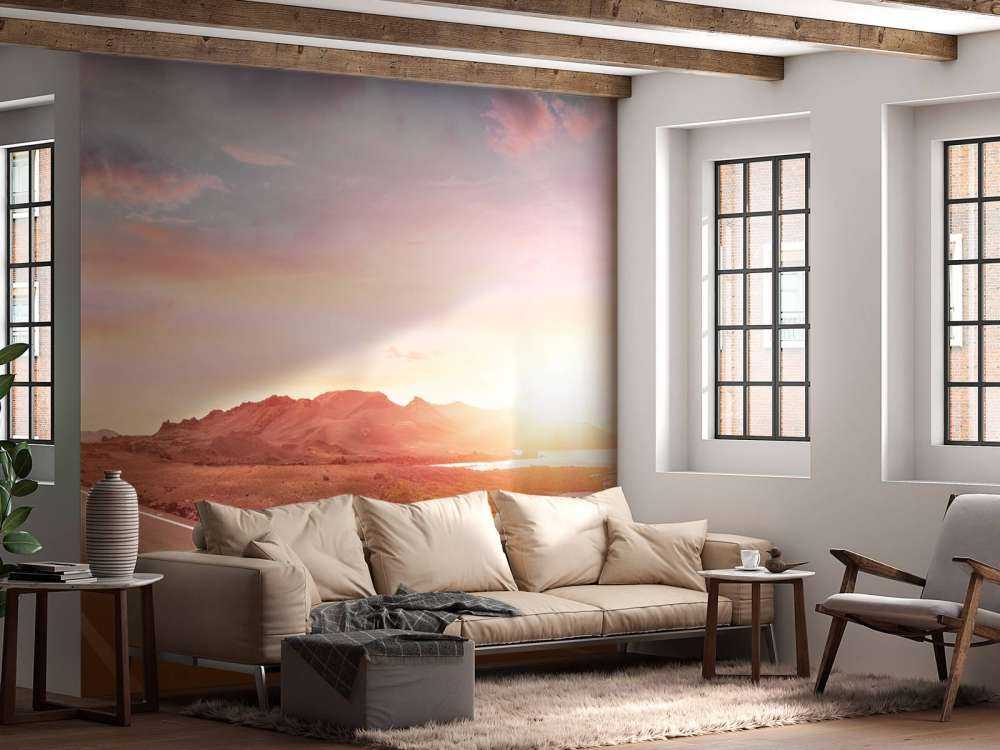 Strada lungo il lago