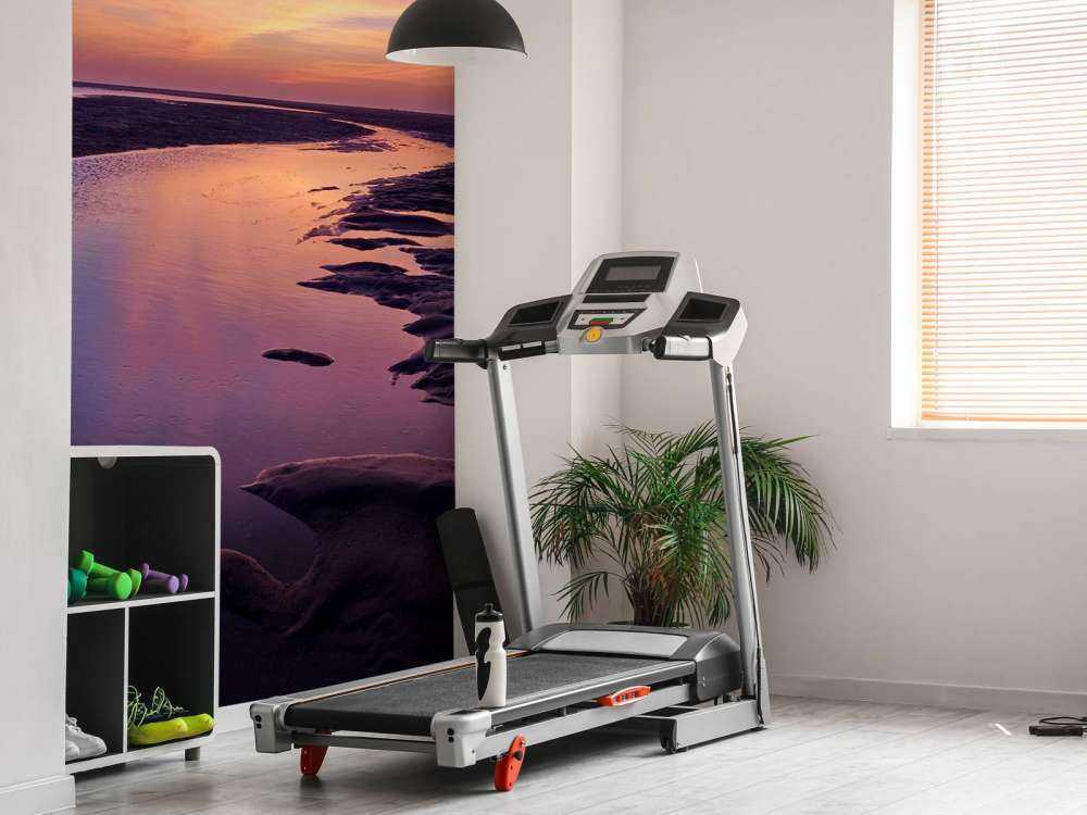 Tramonto con aria viola