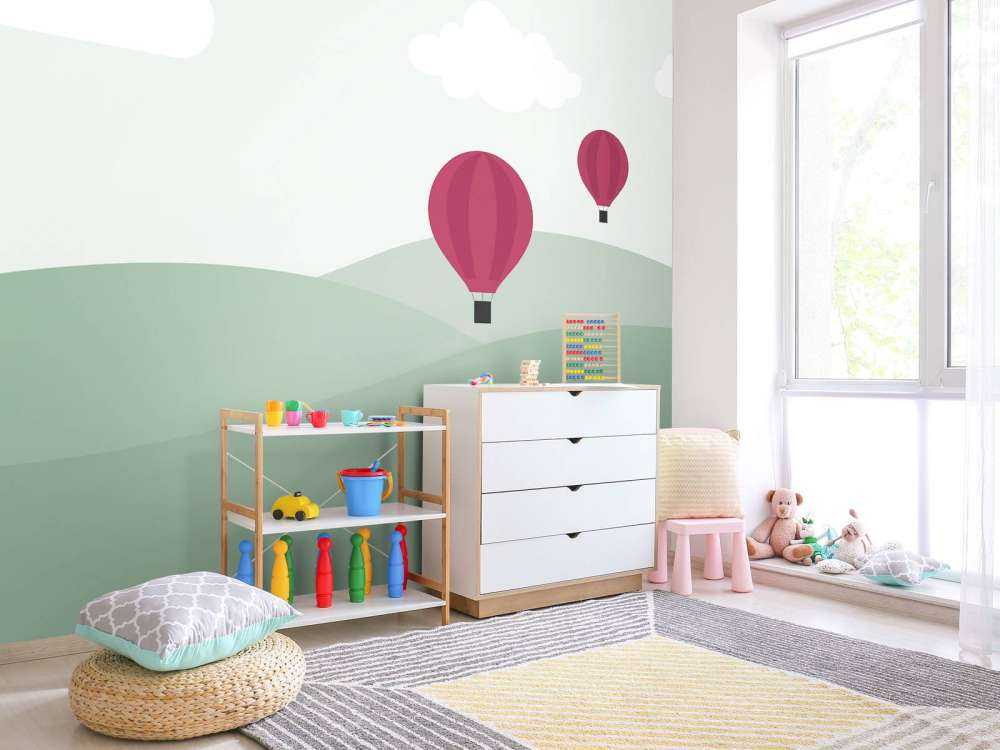 Colline con mongolfiere