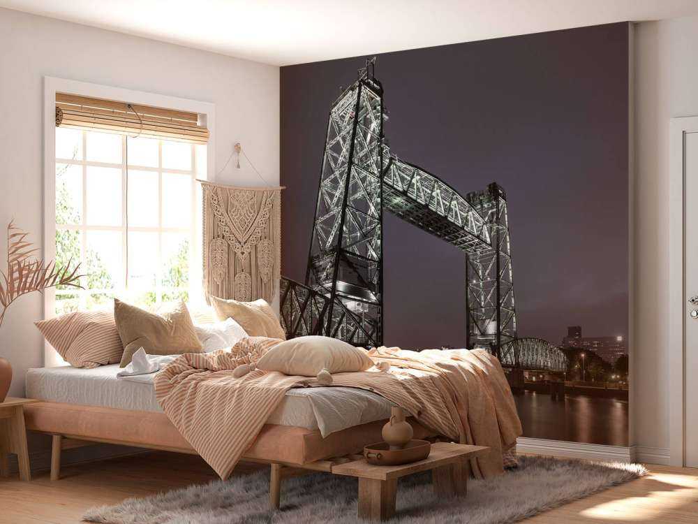 L'ex ponte ferroviario De Hef a Rotterdam a colori 