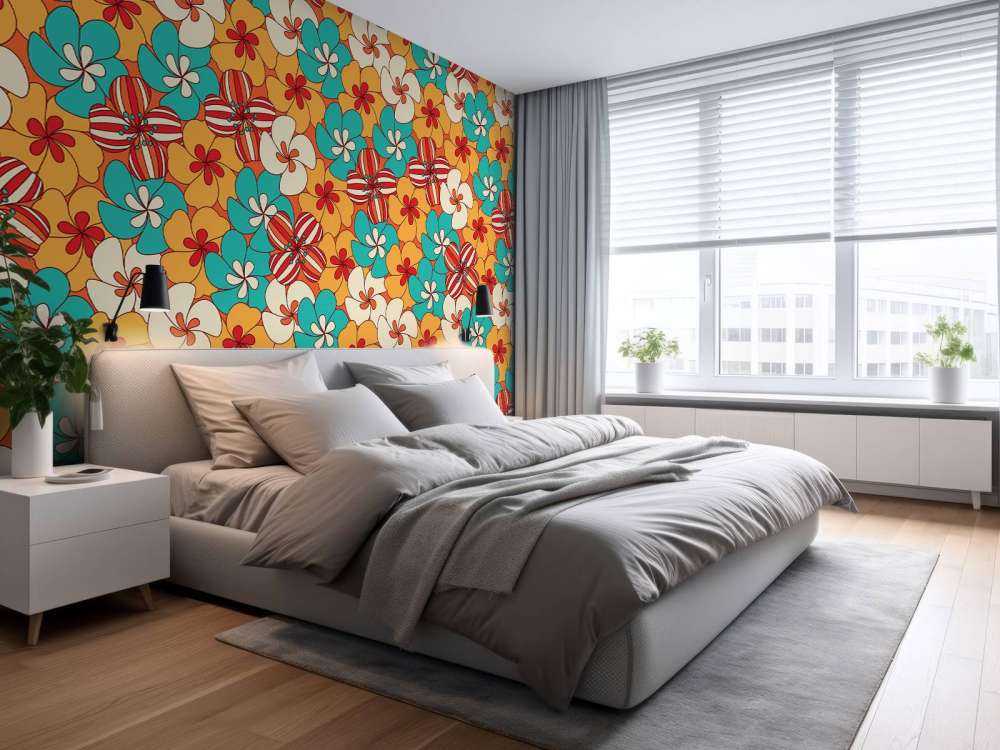 Fiori vintage colorati