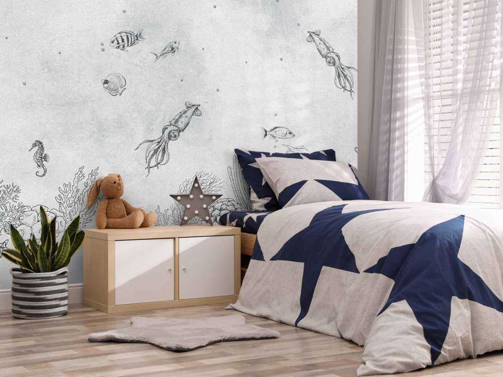 Calamari grigio mare