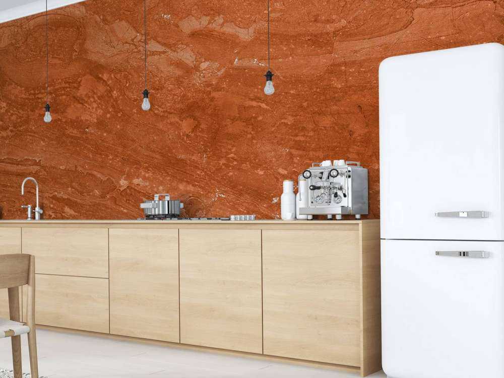 Marmo terracotta con effetto giocoso