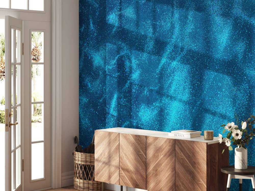 Ruscello di glitter blu