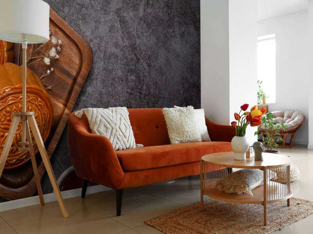 Torte di luna su un piano di lavoro nero