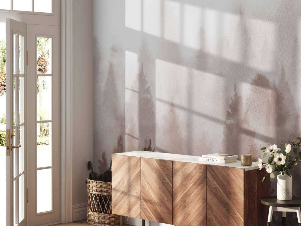 Foresta realizzata con acquerello