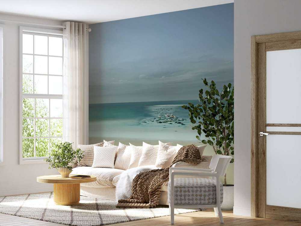 Mare calmo con gabbiani