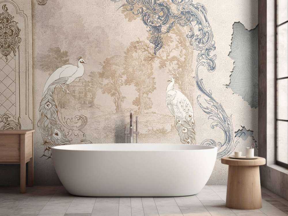 Splendore Barocco del Pavone da una Prospettiva Moderna