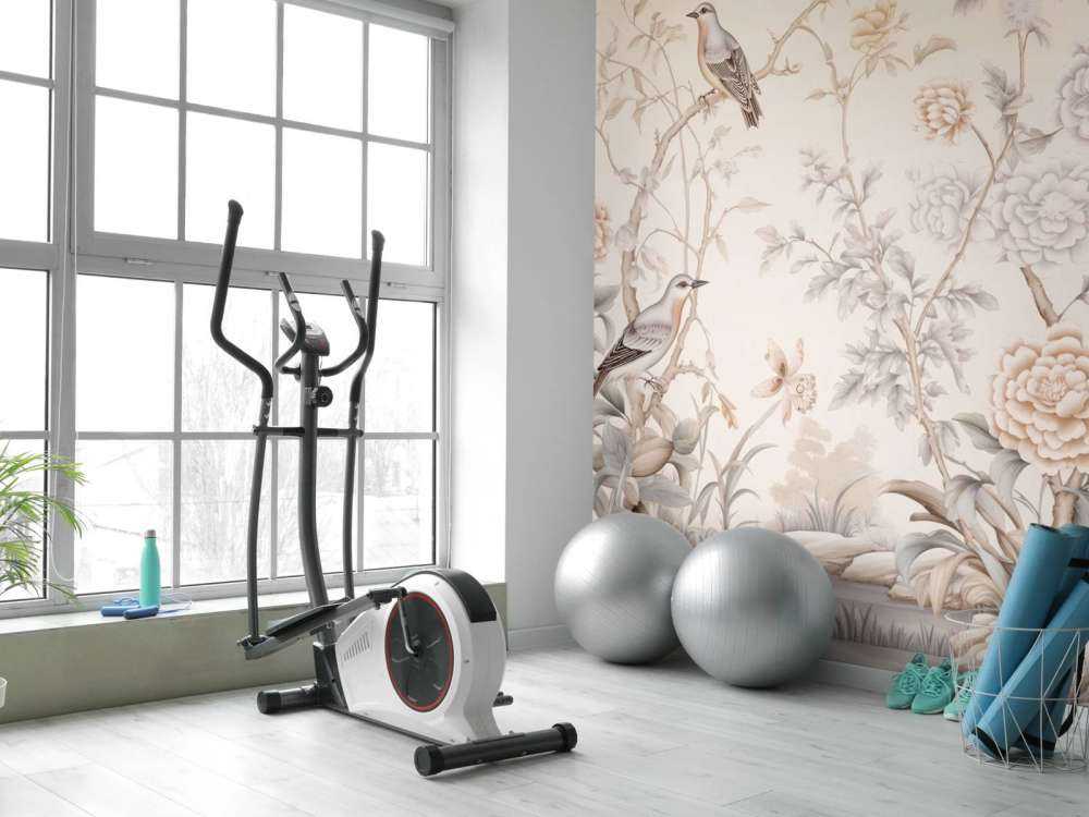 Paesaggio floreale disegnato