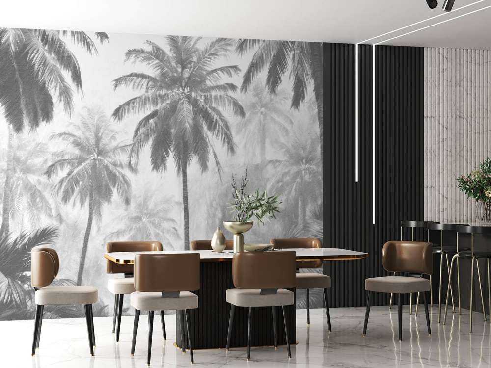 Foresta di Palme Nebbiosa