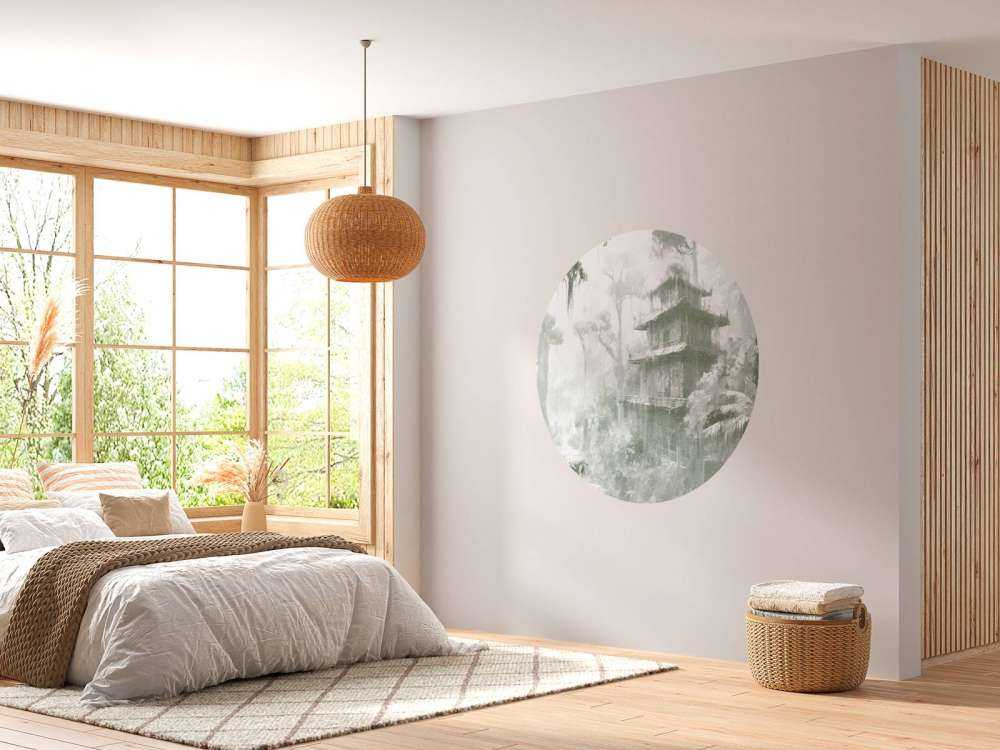 Capanna Nascosta nella Foresta Nebbiosa, verde