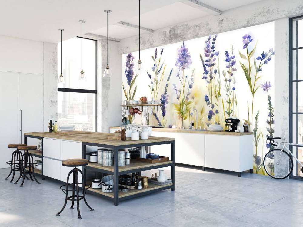 Lavanda Radura Senza Giunte Pastello