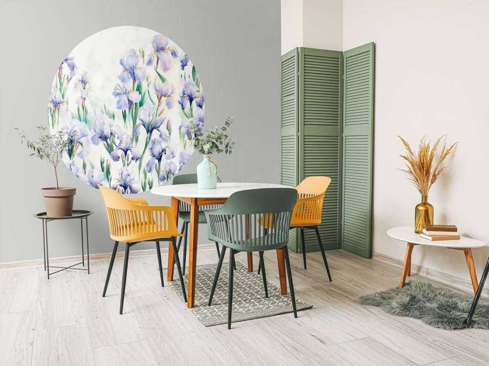 Iris danzano pastello senza soluzione di continuità