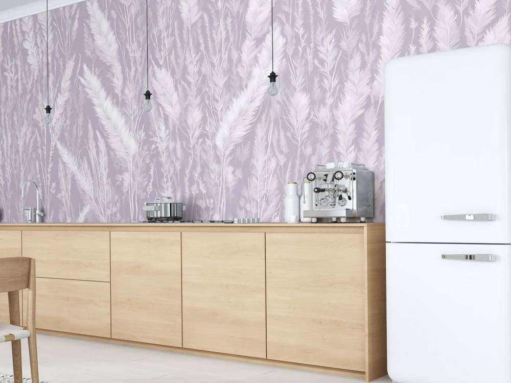 Parete di erbe di campo - viola