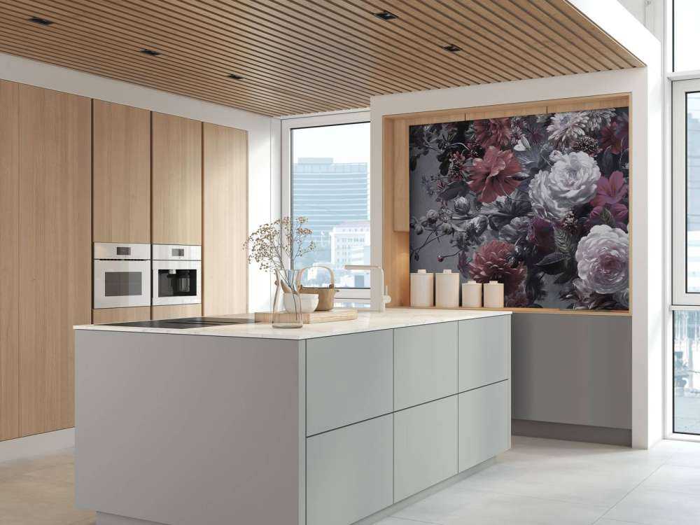 Grande bouquet con papaveri rossi