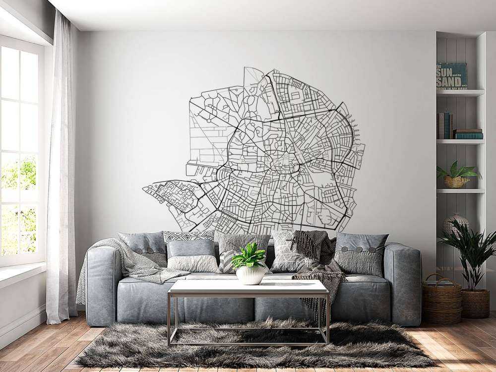 Mappa di Hilversum, bianco 