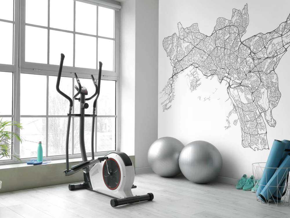 Mappa di Oslo, bianco 
