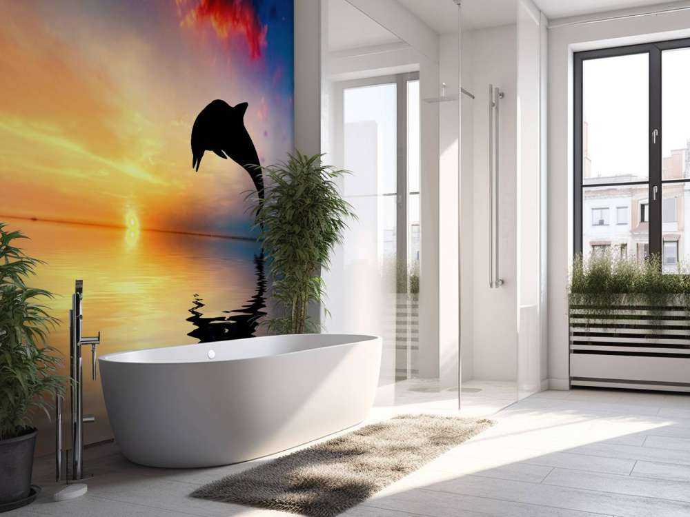 Silhouette di delfino