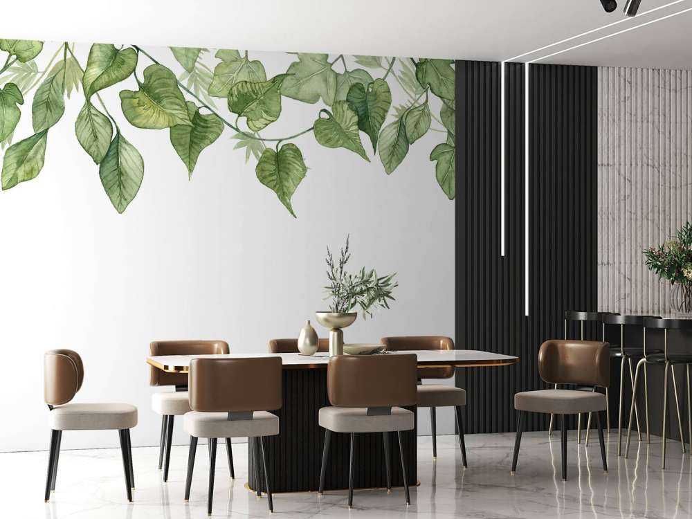 Appendere foglie di acquerello