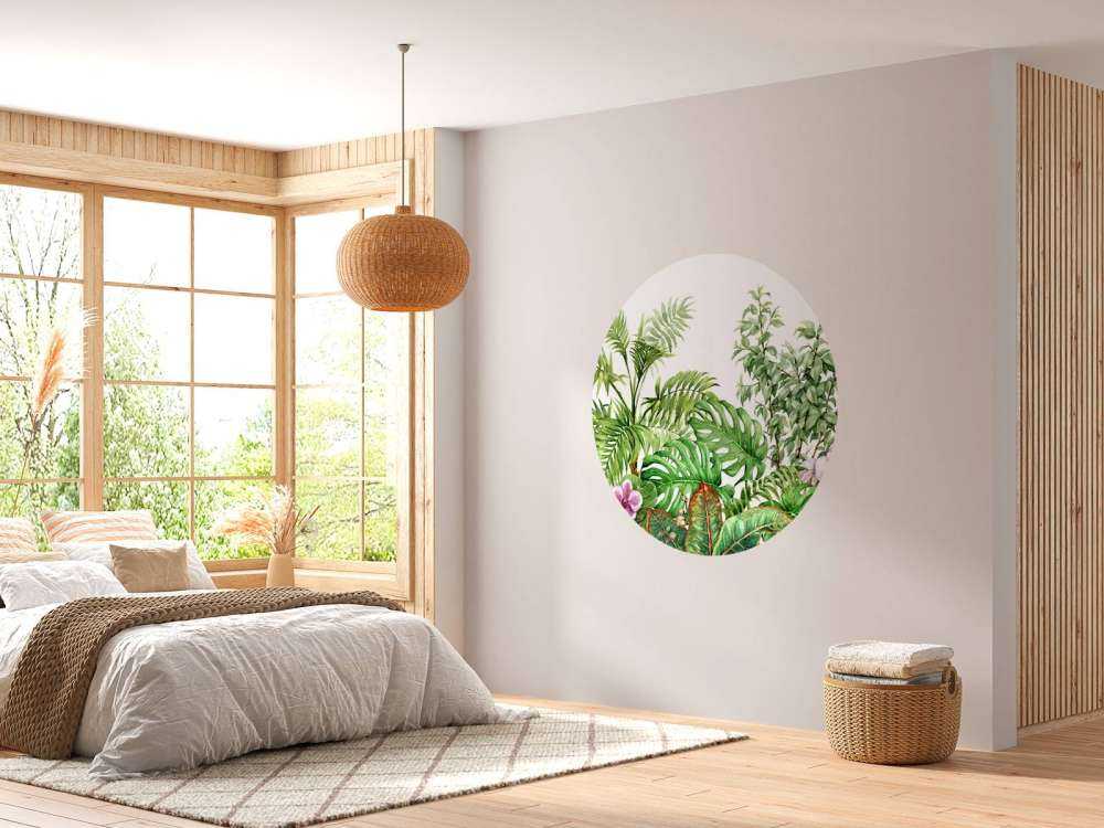 Piante tropicali di acquerello