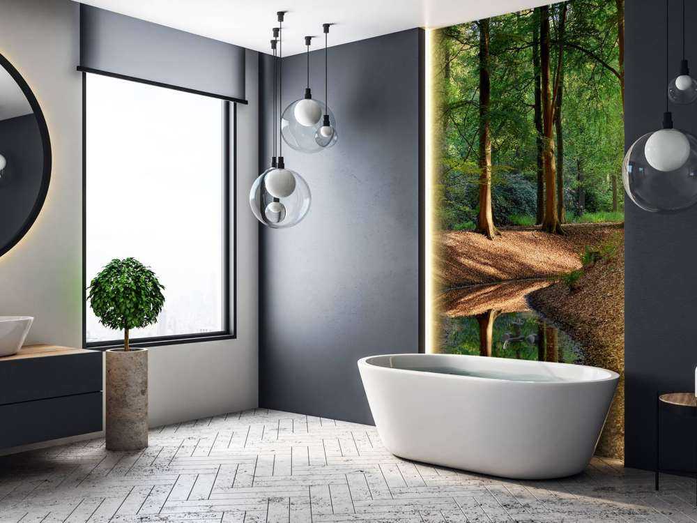 Brooklet nella foresta 