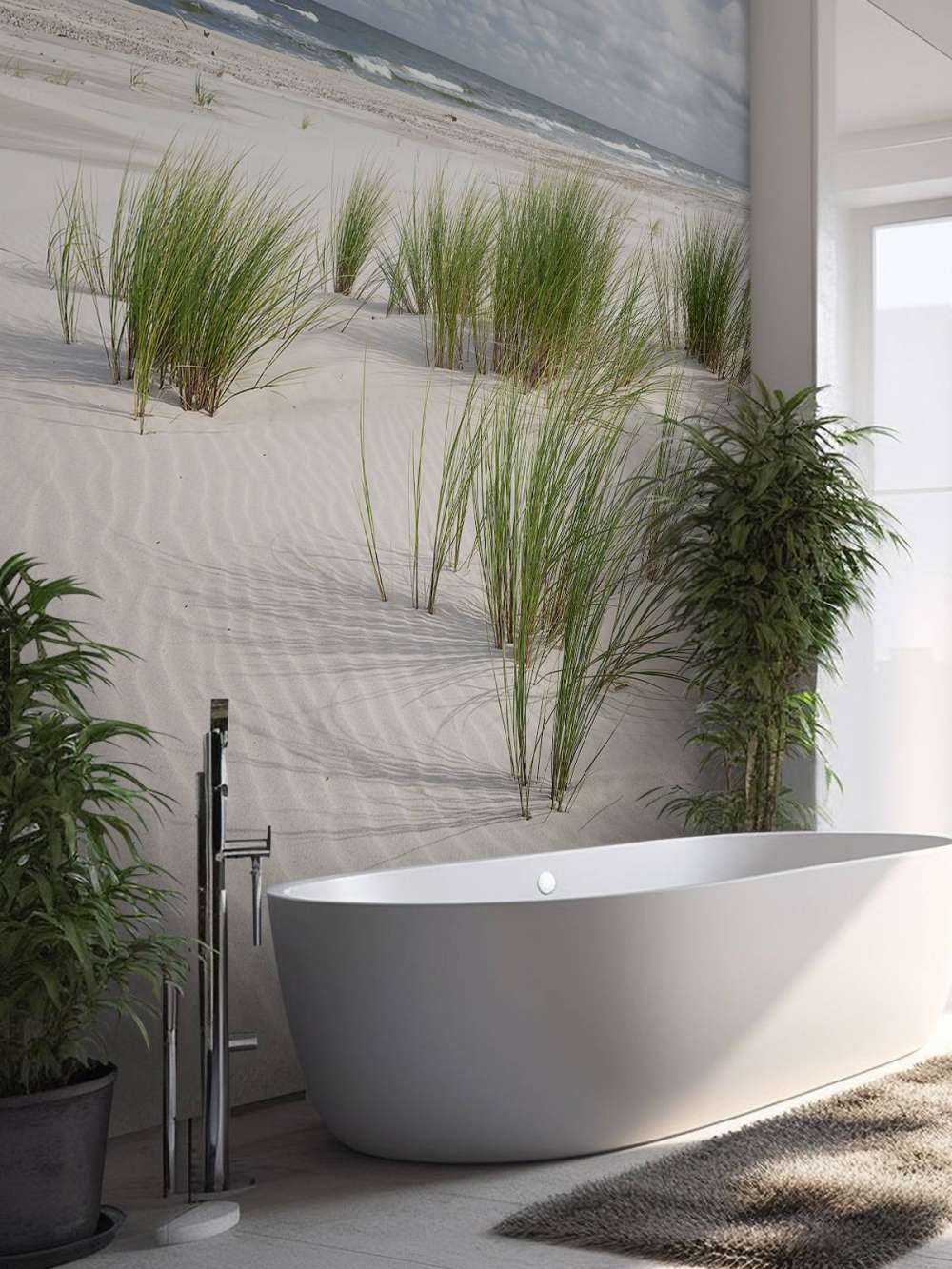 Spiaggia con piante di duna