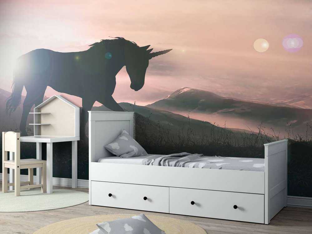 Unicorno al tramonto