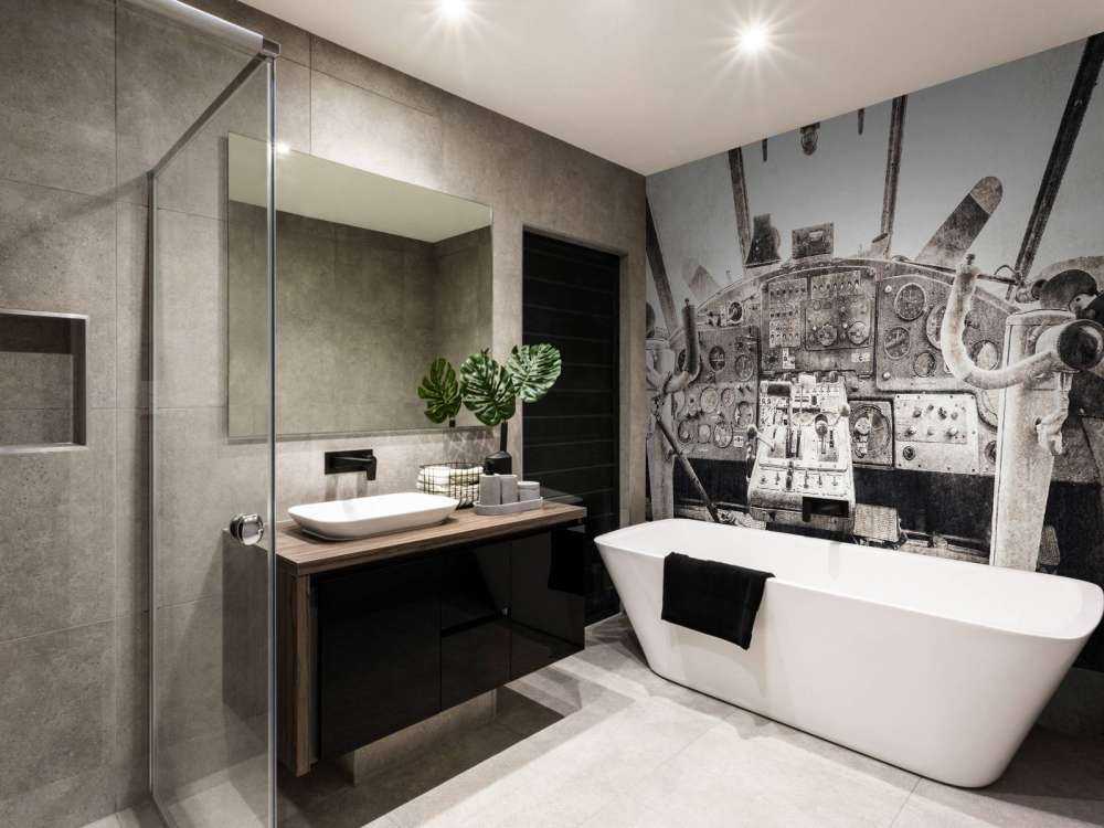 Cabina di pilotaggio di un aereo in seppia