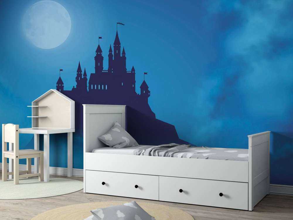 Castello con la luce della luna