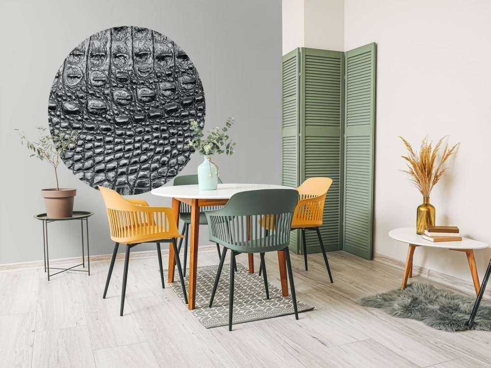 Pelle nera di coccodrillo