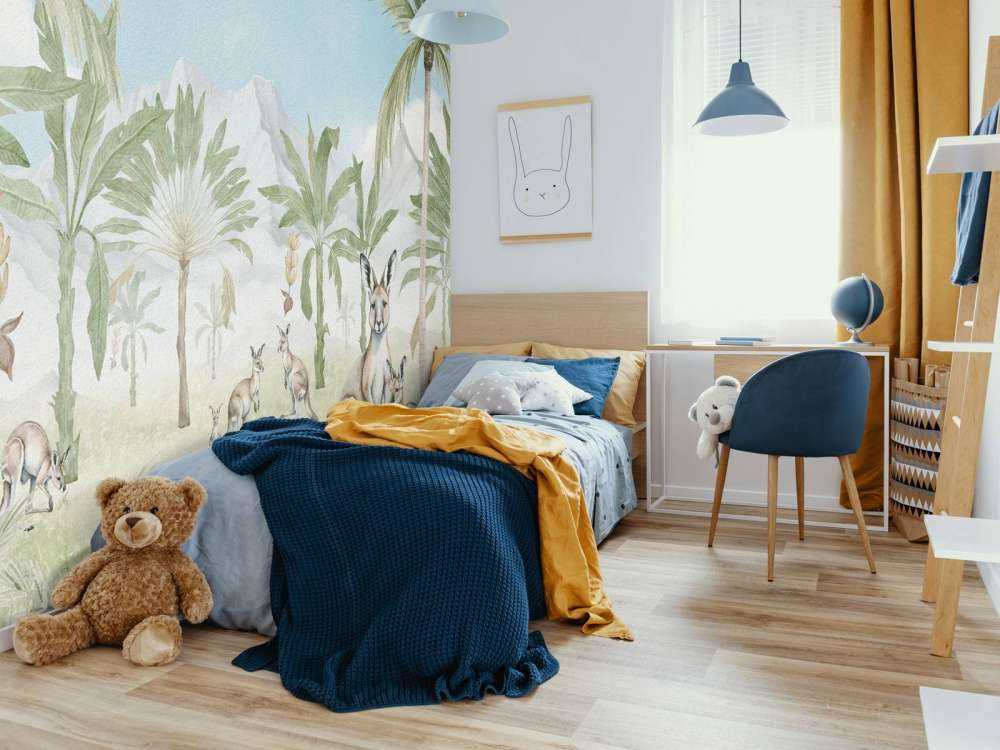 Paesaggio di canguri a colori