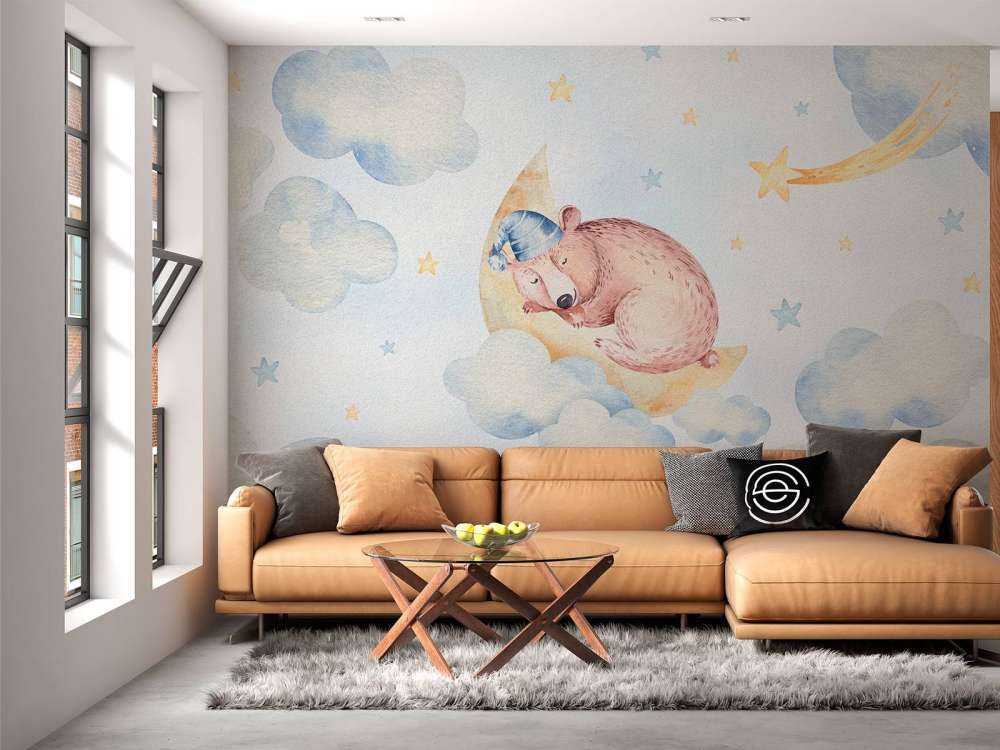 Orso addormentato tra le nuvole