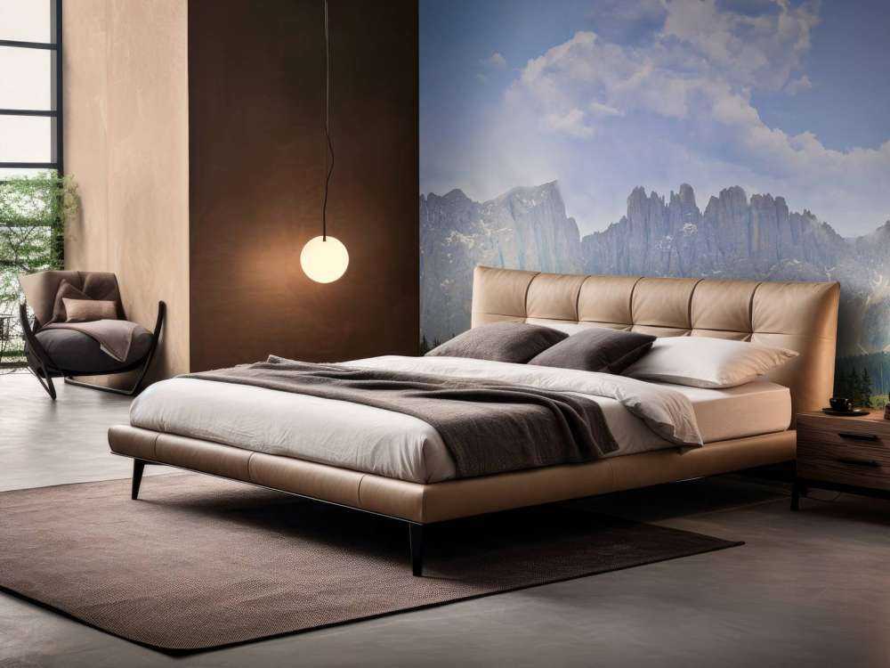 Montagne con alberi e nuvole