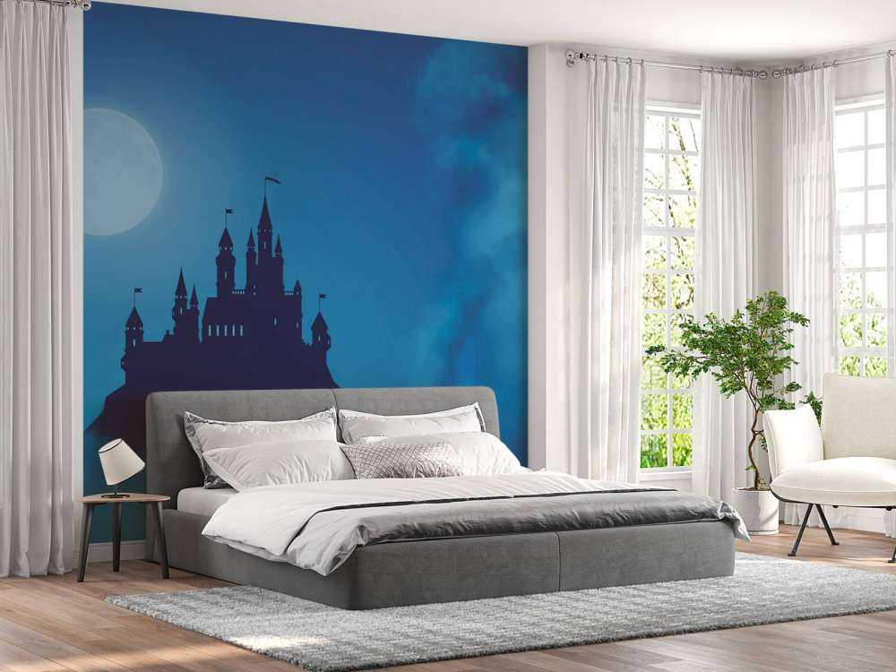 Castello con la luce della luna