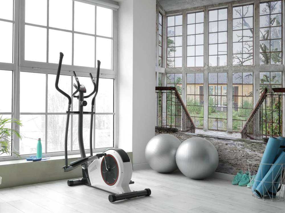 Scale in un edificio abbandonato