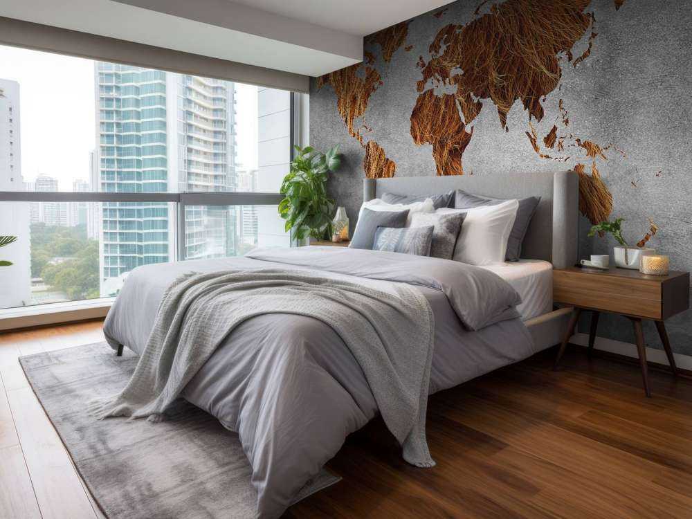 Mappa del mondo con texture