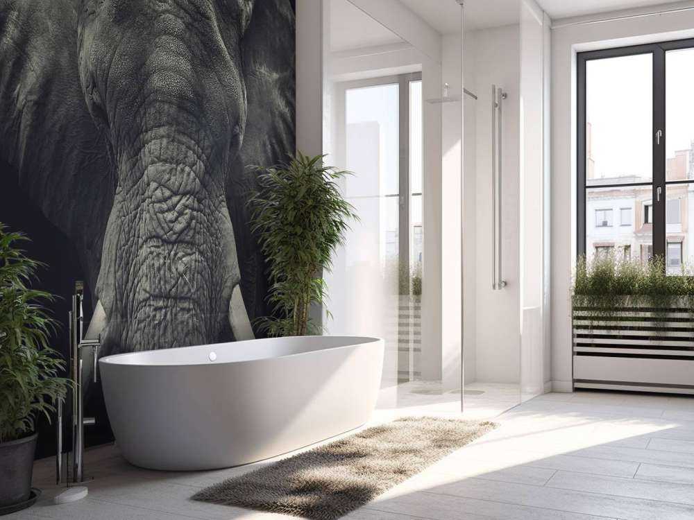 Primo piano di un elefante