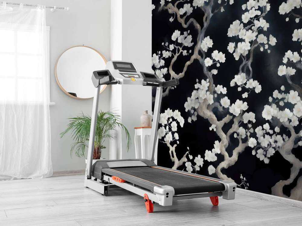 Meravigliosa foresta in fiore - nera