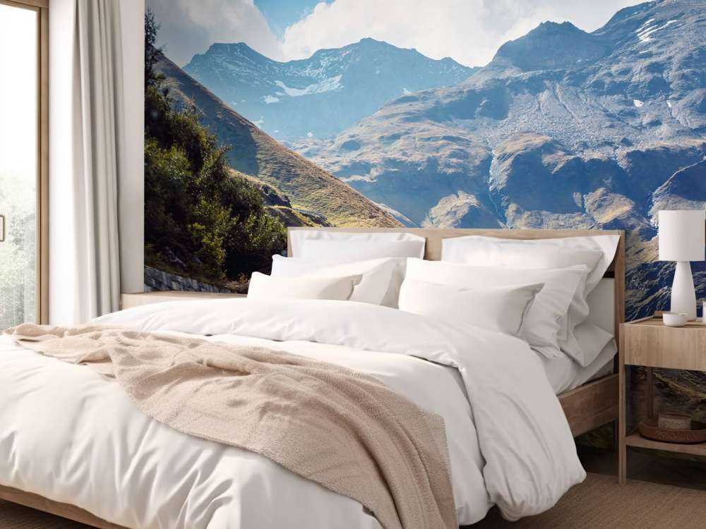 Panorama di una strada di montagna