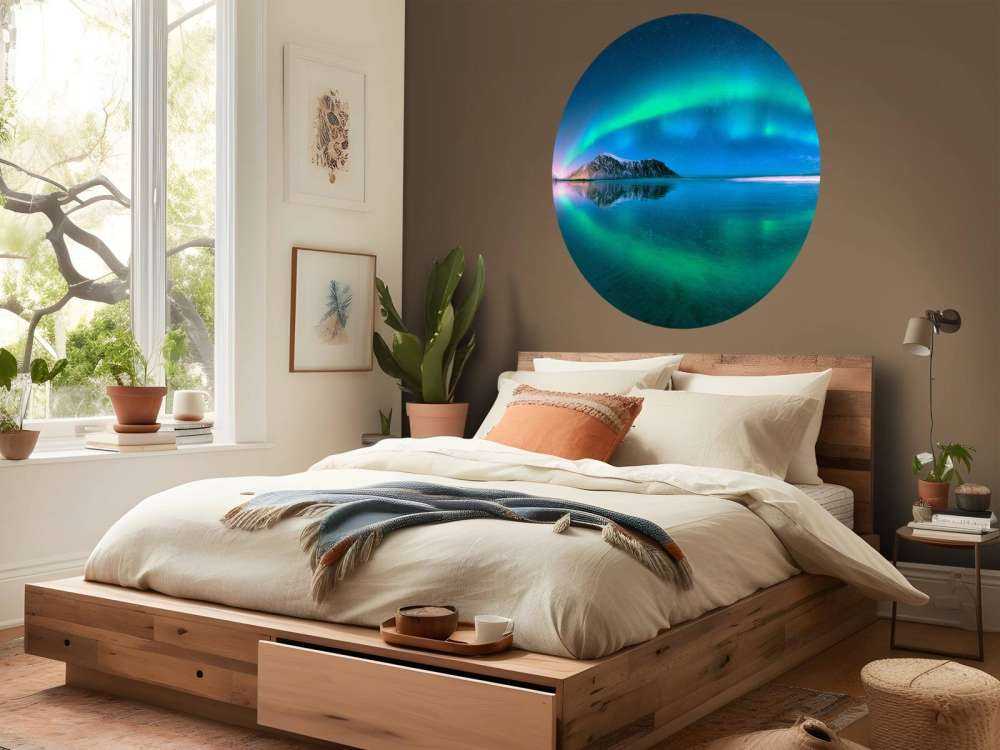 Riflessione dell'aurora boreale