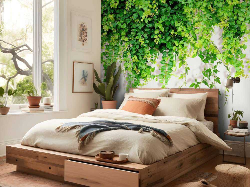 Ramas verdes colgantes