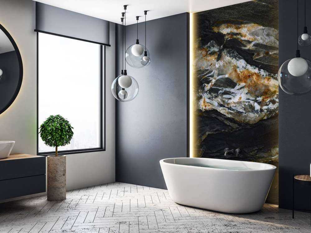 Marmo nero con rilievo