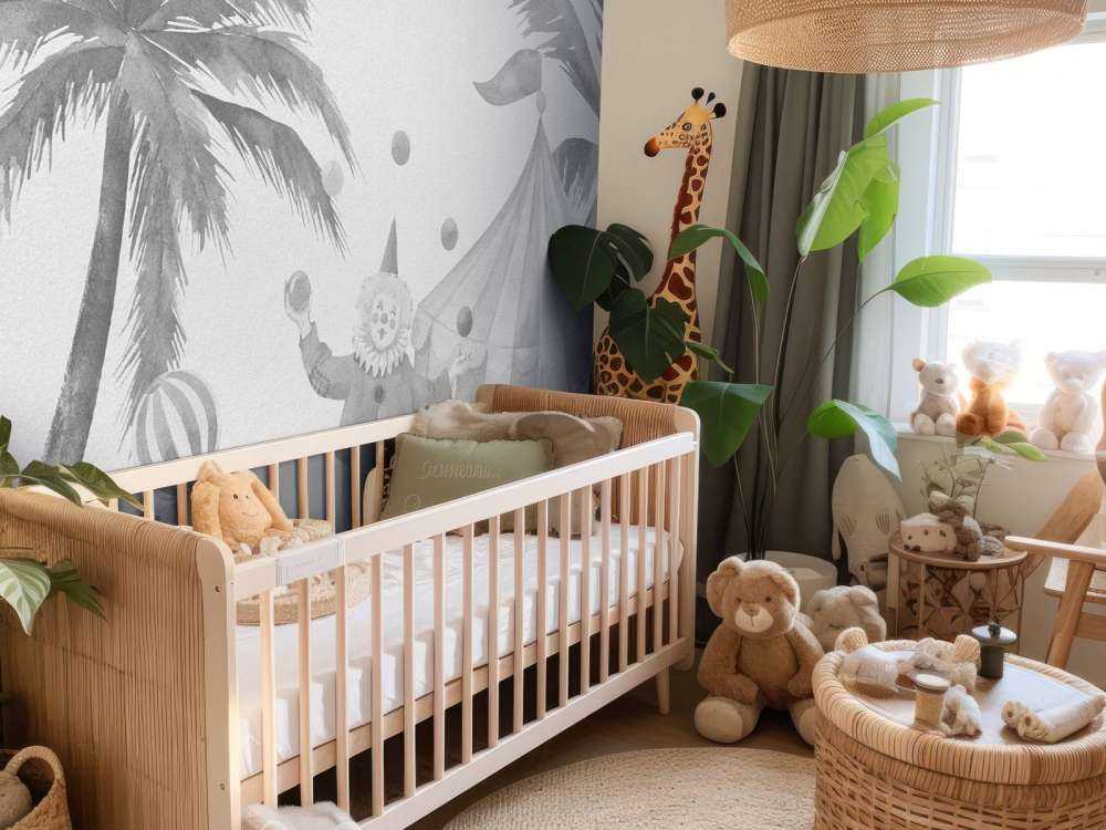 Animali da circo allegri e grigi