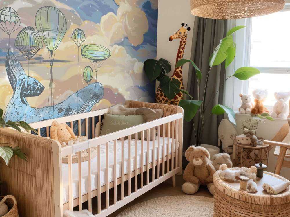 Balena con le sue mongolfiere